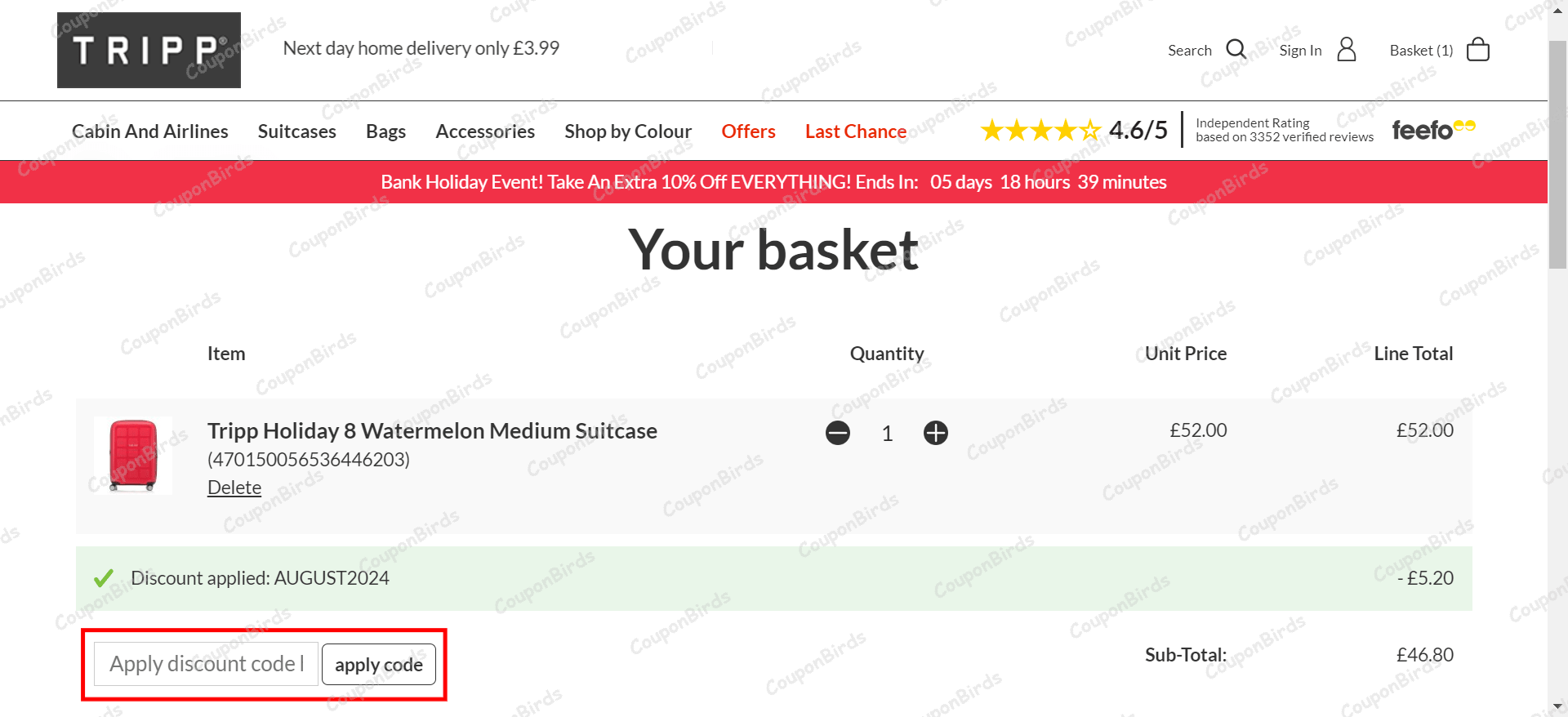 Unlock 80 Off Tripp Luggage Promo Code In Oct 2024
