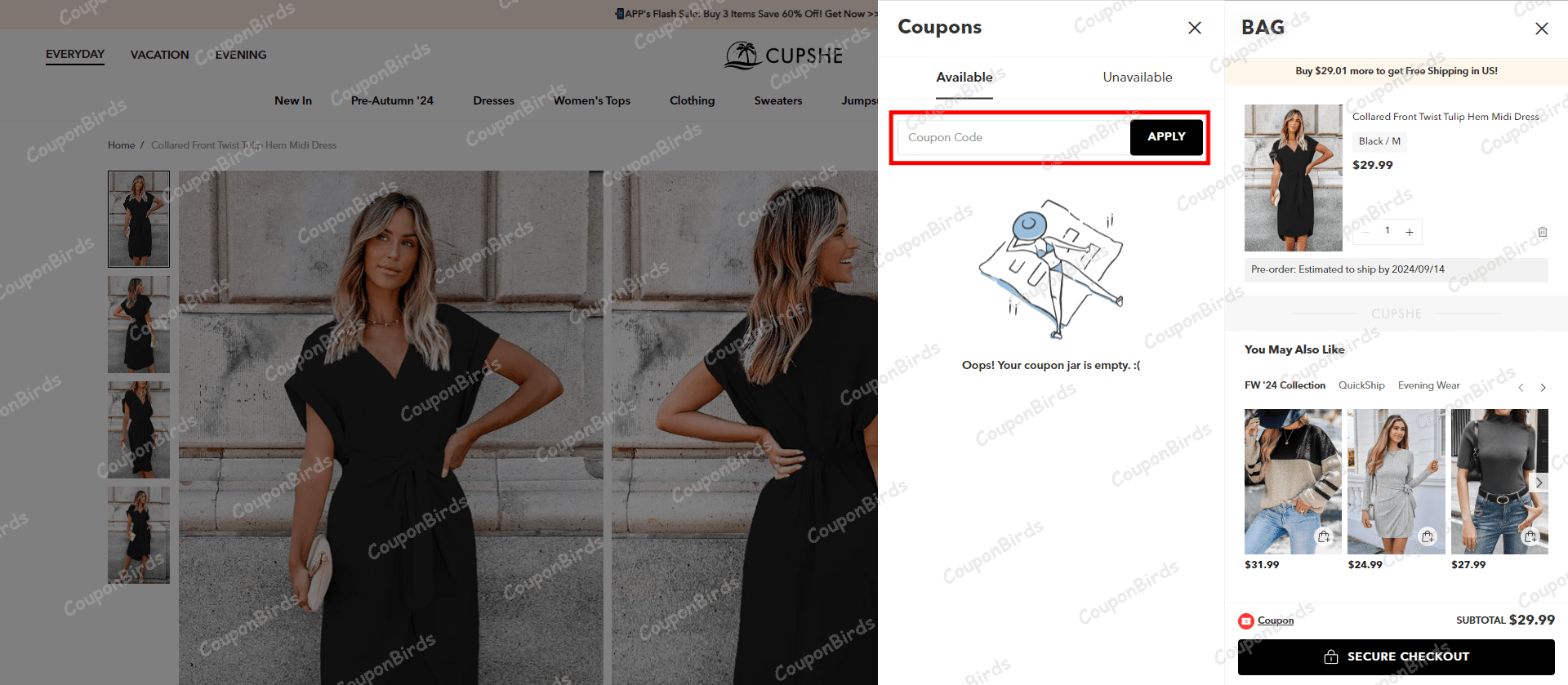 $20 Off Cupshe Coupons - Jul 2026