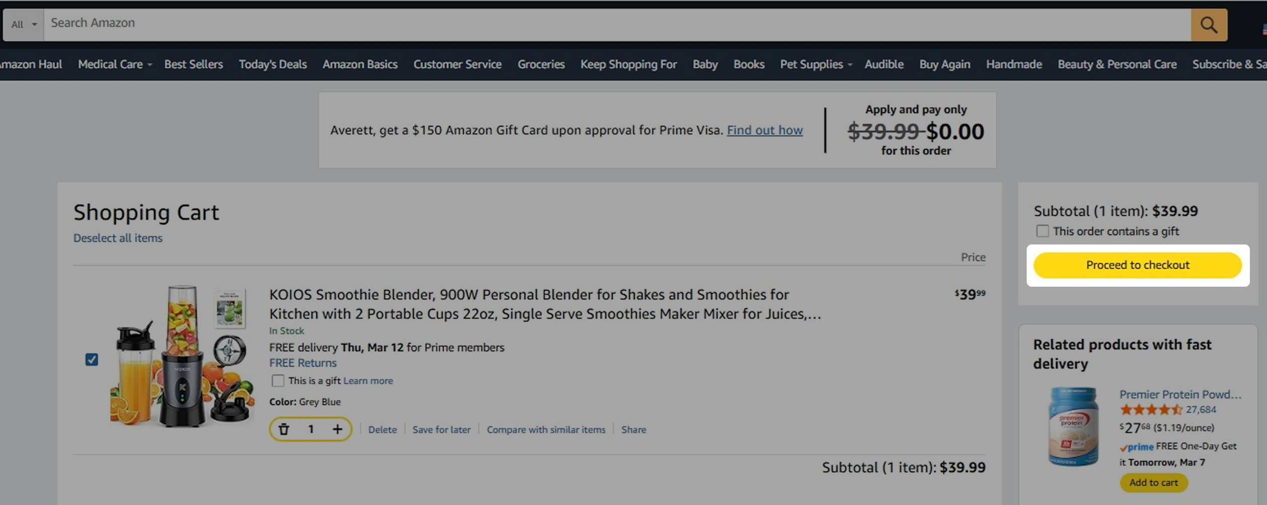 Proceed to Checkout