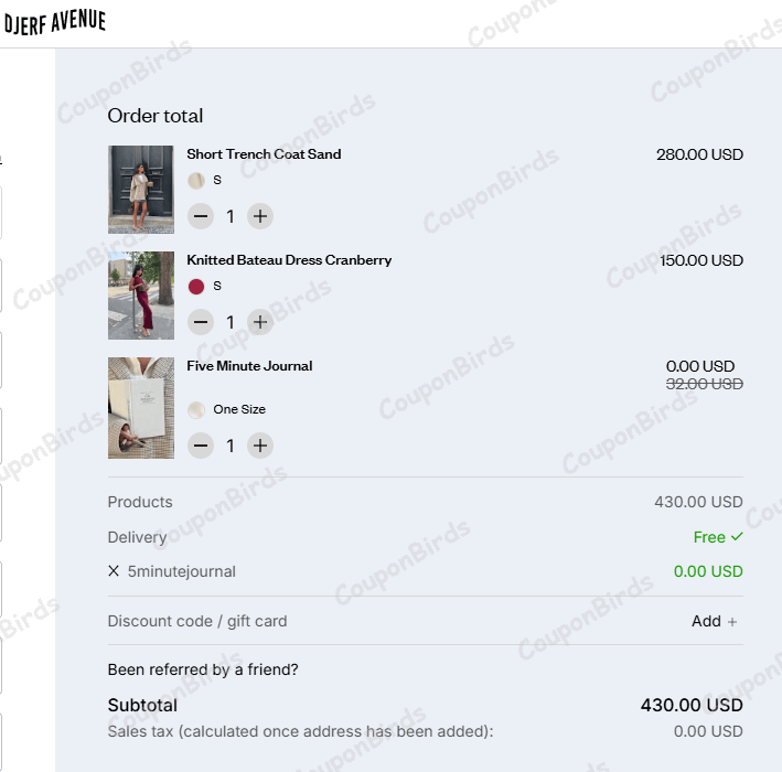 Djerf Avenue Discount Code
