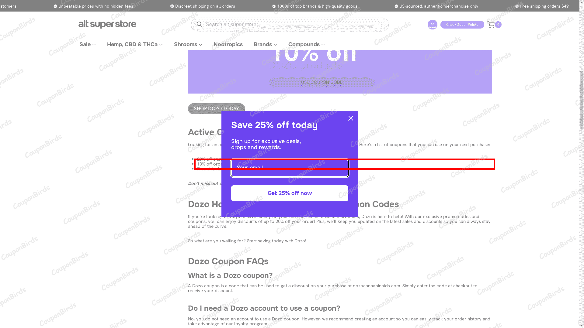 25% Off alt super store Discount Codes - Verified - May 2026