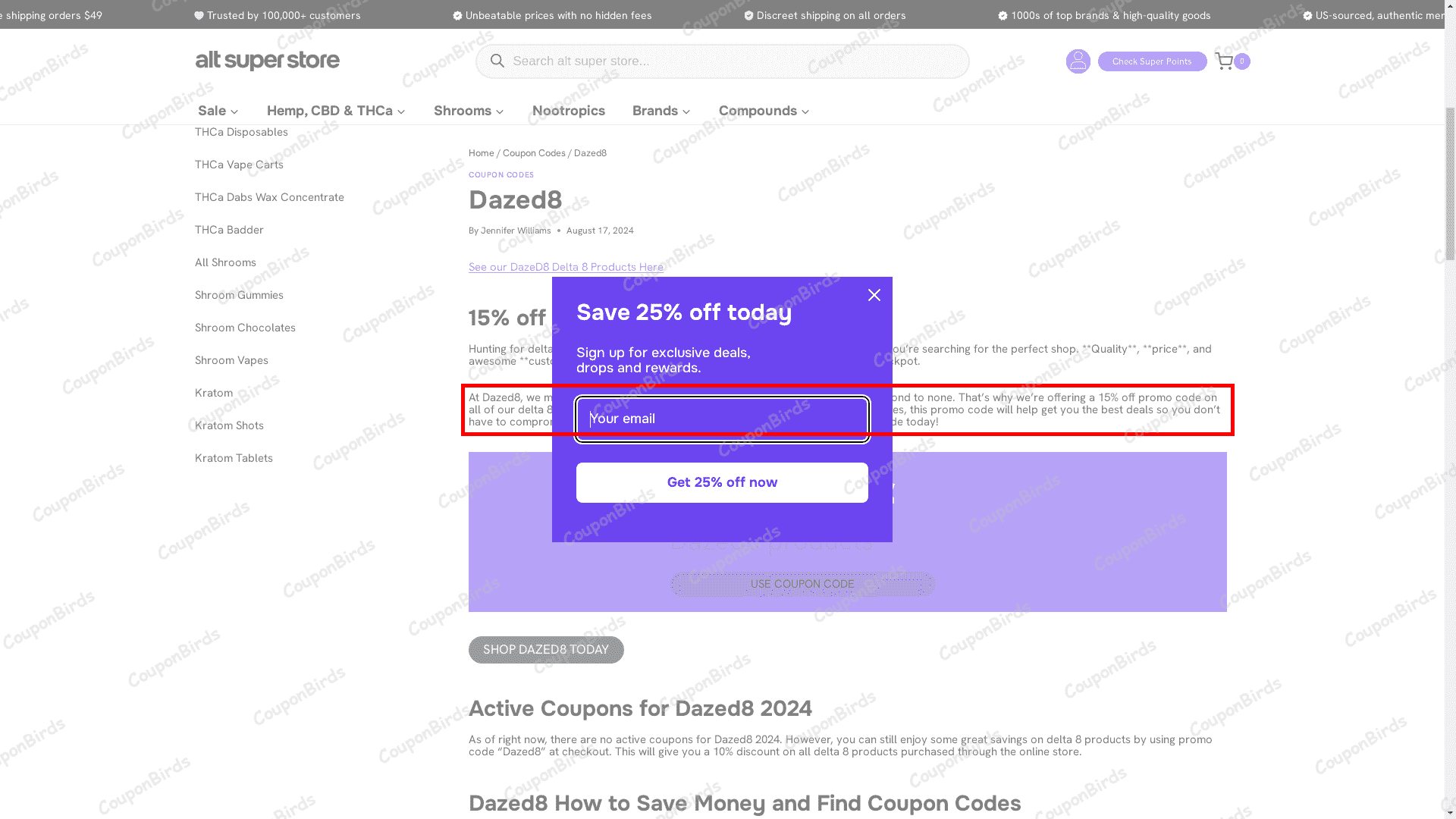 25% Off alt super store Discount Codes - Verified