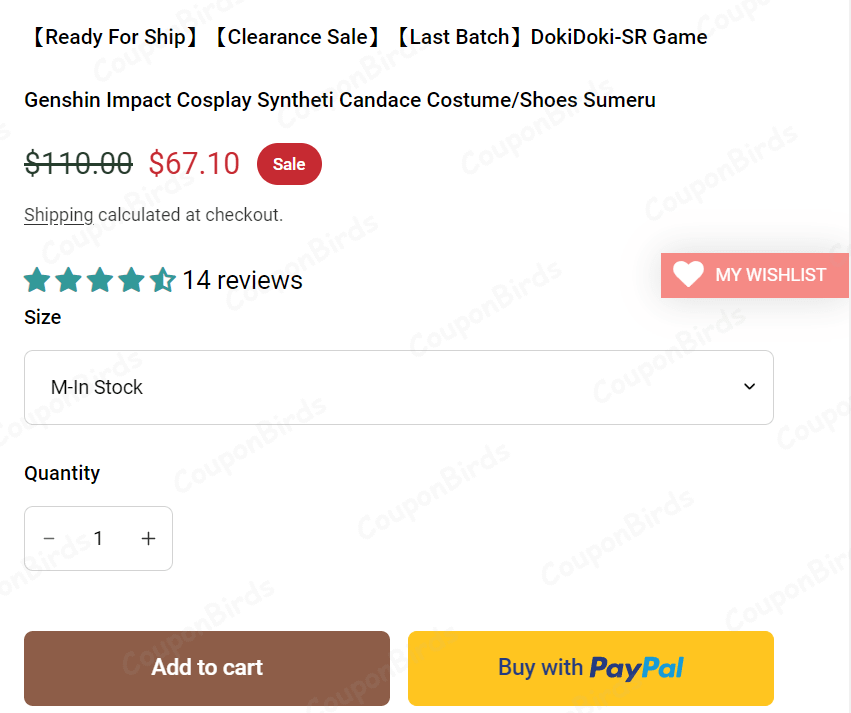 Unlock 10 Off DokiDoki Cosplay Discount Code In Aug 2024