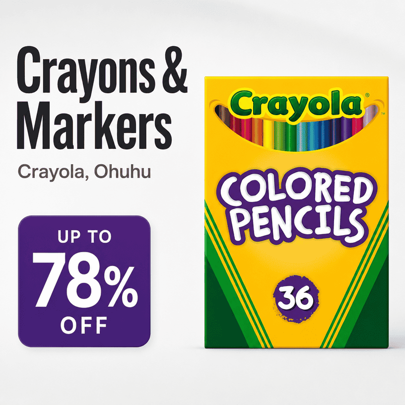 Crayons & Markers Deals